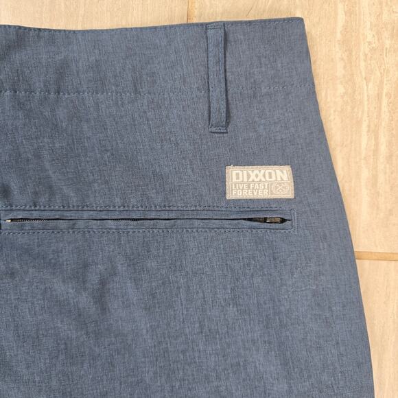 Dixxon Shorts Mens 40 Blue Performance Stretch Chino Golf Hybrid - Picture 8 of 8